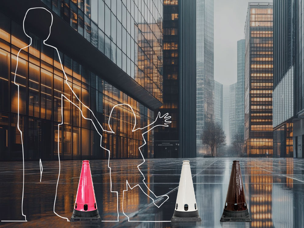 ecoマークコーン550H550mm