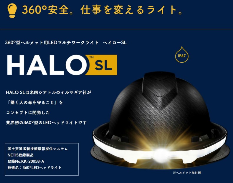 全周型LEDヘッドライトHALO