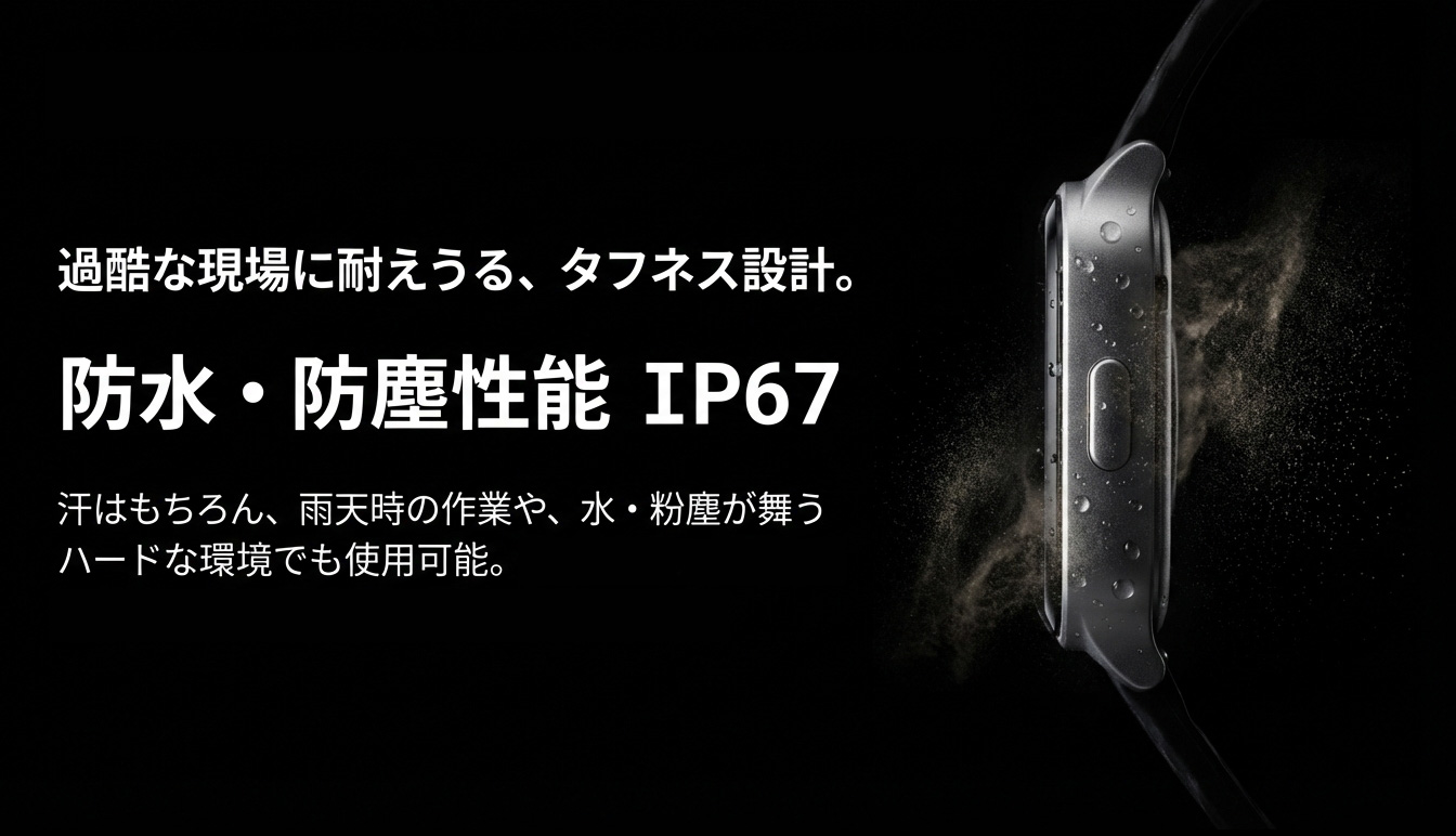 熱中対策ウォッチアイボウ2026 防水防塵IP67