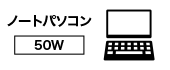 ノートパソコン【50W】